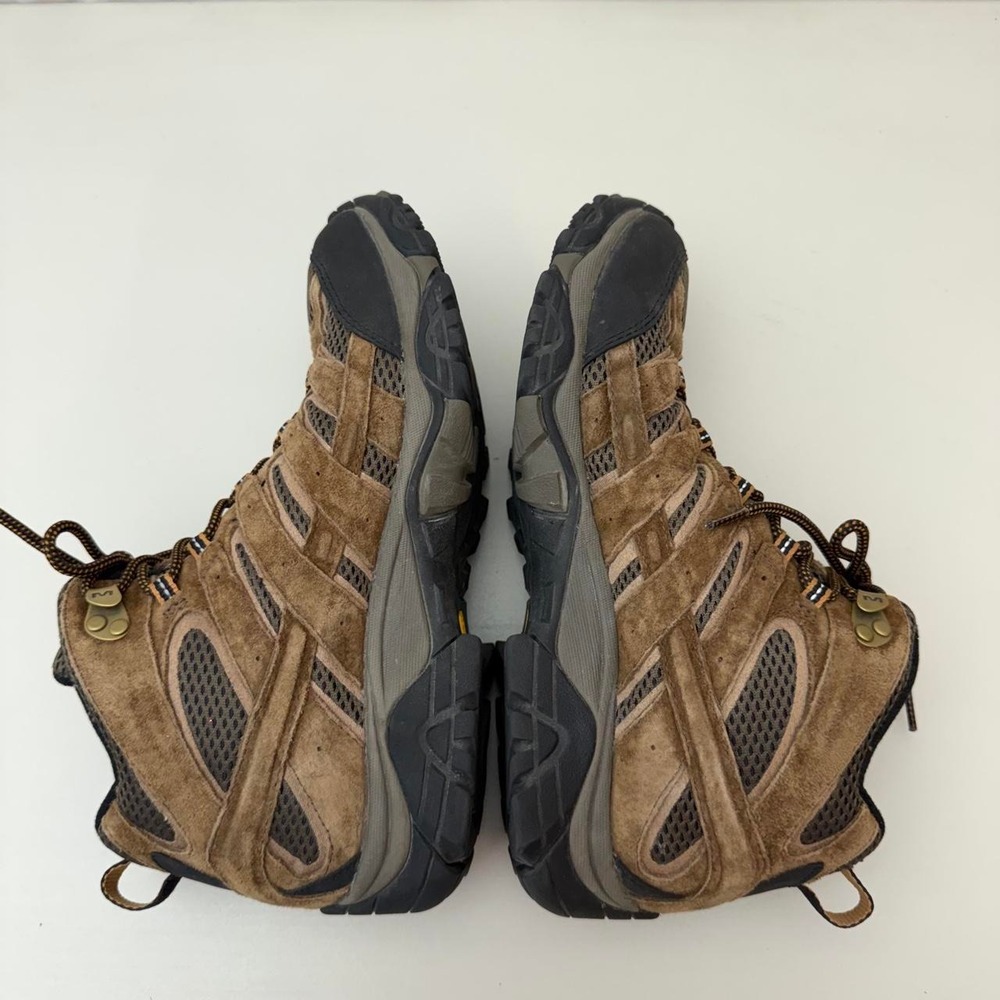Merrell Moab 2 Mid Waterproof Hiking Boots Mens US 9 Brown Suede Vibram Size 9 - Picture 4 of 8